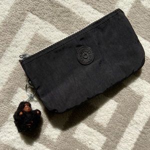 Mini Black Kipling purse w/ black monkey